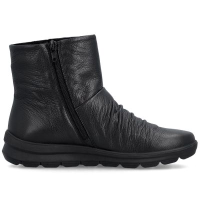 2. Rieker Z0066-00 Wasserdichte, gefütterte Damen-Lederstiefel, Schwarz