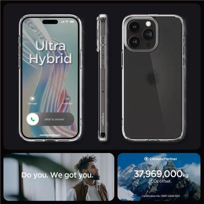 6. Spigen Ultra Hybrid-Hülle für iPhone 15 Pro Max – transparent und matt