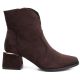 2. Braune Wildleder-Ankle-Boots mit hohem Absatz, Potocki 12422