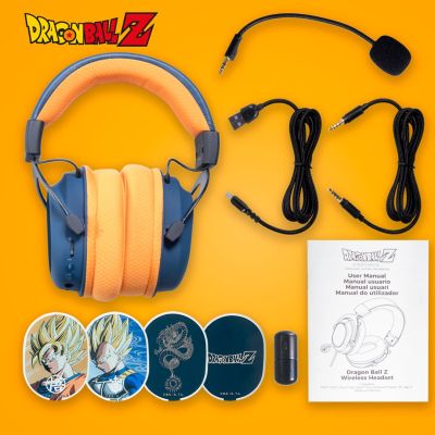 7. Blade DB2001 Kopfhörer/Headset, kabelgebunden & kabellos, Gaming-Kopfbügel, USB Typ-C, Bluetooth, Schwarz, Grau, Orange