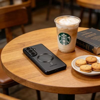 3. Tech-Protect MagFlex MagSafe Hülle für Samsung Galaxy A37 5G – Transparent Schwarz