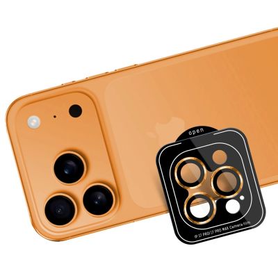 5. 3MK Lens Protection Pro Panzerglas für iPhone 17 Pro / 17 Pro Max – Orange