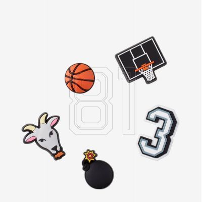 4. Crocs Jibbitz™ Basketball Star 5er-Pack 10009750 Pins