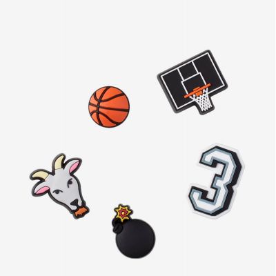 4. Crocs Jibbitz™ Basketball Star 5er-Pack 10009750 Pins