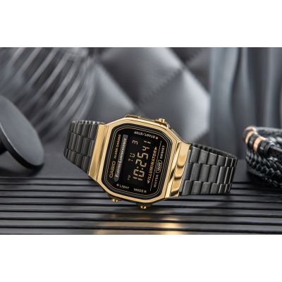 6. CASIO Vintage Herrenuhr A168WEGB-1BEF + Box