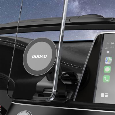 4. Dudao F25 MagSafe-kompatible Autohalterung für Armaturenbrett oder Windschutzscheibe – schwarz