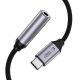 4. Tech-Protect Ultraboost USB-C auf 3,5-mm-Klinken-DAC-Adapter – Dunkelgrau