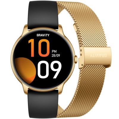 Smartwatch Gravity Gold Strap + Bracelet GT31-2