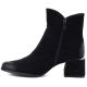 3. Schwarze Wildleder-Ankle-Boots mit hohem Absatz für Damen, Potocki SZ12875