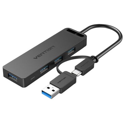 5-in-1 USB 3.0 Vention Hub mit USB-C-auf-USB-A-Adapter
