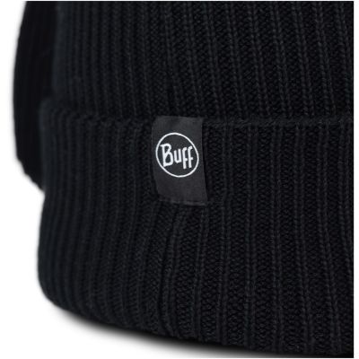 Kinder-Mütze BUFF KNITTED BEANIE FUN RABBIT BLACK, Einheitsgröße