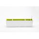 URBALIVE BERBERIS Selbstbewässernder rechteckiger Pflanzkübel 80 x 20 cm, Weiß