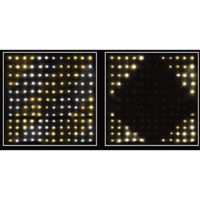 15. Weihnachtsbaumbeleuchtung, Lichtvorhang für den Außenbereich/Innenbereich, 144 LEDs, 120 x 120 cm, mit Fernbedienung, warmweiß