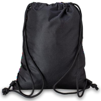 5. PREMIUM TURNBEUTEL/RUCKSACK MIT AUFDRUCK + PAILLETTEN SEMI LINE