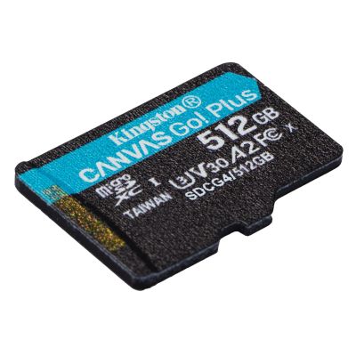 4. KINGSTON microSDXC Canvas Go Plus 512 GB + Adapter