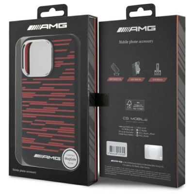 8. AMG Silikon-Grafik-MagSafe-Hülle für iPhone 16 Pro – Schwarz