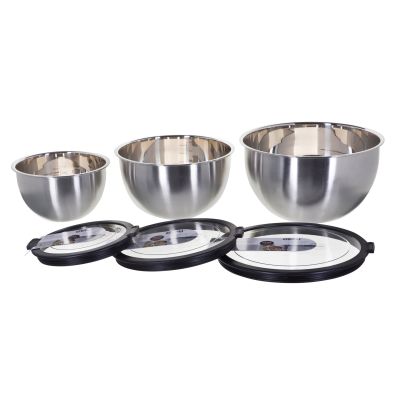 22. 3er-Set Schüsseln (16, 20, 24 cm) GEFU MONDI G-89430