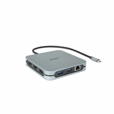 Dicota USB-C 10-in-1 Dockingstation 8K HDMI PD 100W silber
