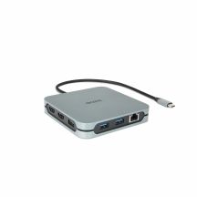 Dicota USB-C 10-in-1 Dockingstation 8K HDMI PD 100W silber