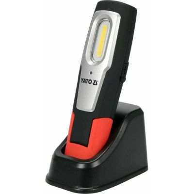 6. Yato YT-08558 Arbeitsleuchte, schwarz, rote LED, 7 W