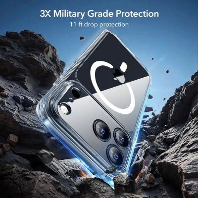 4. ESR Classic Hybrid MagSafe + Panzerglas-Set für iPhone 17 Pro - Klar