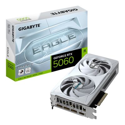 9. GIGABYTE GeForce RTX 5060 EAGLE OC ICE 8G NVIDIA 8 GB GDDR7