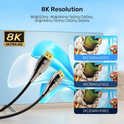 6. UNITEK C1631ABK01-30M DisplayPort-Kabel Schwarz