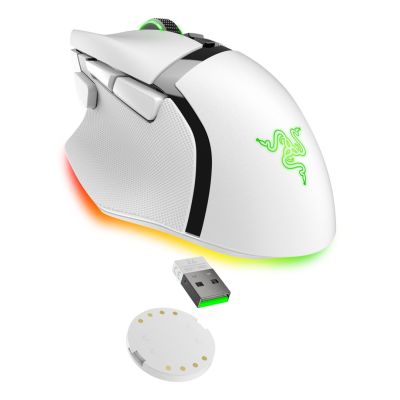 7. Razer Basilisk V3 Pro Gaming-Maus, rechte Seite, kabellos (RF), Bluetooth, USB Typ-C, optisch, 30.000 DPI