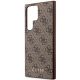 6. Guess GUHCS23LG4GFBR S23 Ultra S918 braun/braun Hartschalenetui 4G Metal Gold Logo