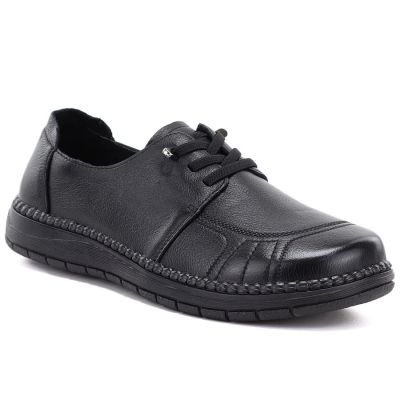 5. Bequeme schwarze Damen-Lederschuhe Vinceza 107240