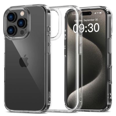Tech-Protect FlexAir Hybrid-Hülle für iPhone 16 Pro – transparent