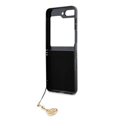 7. Guess 4G Charms Collection Hülle für Samsung Galaxy Z Flip 5 – Grau