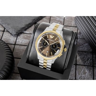 5. Emporio Armani Dario Chronograph Herrenuhr AR80084SET + Box