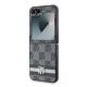 6. DKNY Checkered Pattern Printed Stripes Hülle für Samsung Galaxy Z Flip 6 – Schwarz