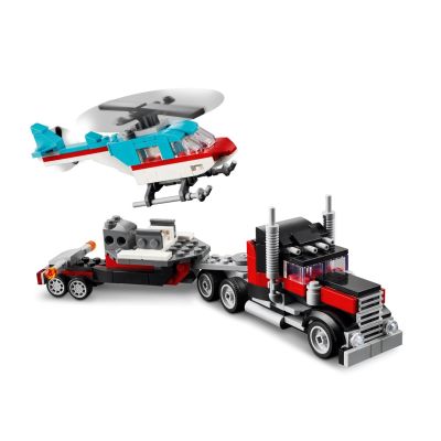 4. LEGO Creator 31146 Tieflader mit Hubschrauber
