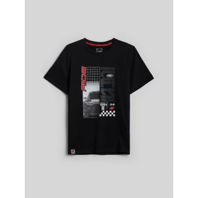 8. Herren-T-Shirt mit Aufdruck, regulär, Größe 4F 4FRAW26TTSHM4447-20S