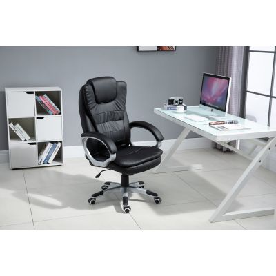 18. Activejet Bürostuhl mit Massagefunktion und Heizung, YK7304, Schwarz