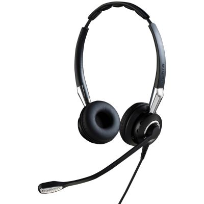 Jabra 2489-825-209 Headset mit Kopfbügel, Bluetooth, Schwarz/Silber, Büro