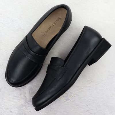 4. Damen-Lederloafer in Schwarz Sergio Leone MK25112-S