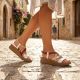 9. Filippo DS7904 Damen-Keilsandalen im römischen Stil