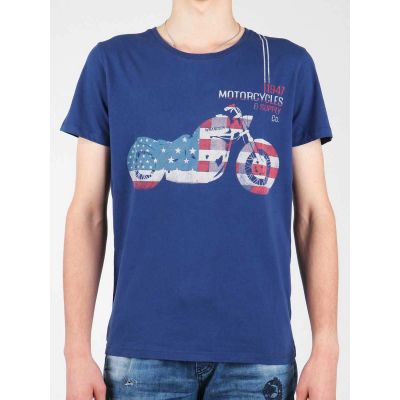 4. Wrangler S/S Biker Flag Tee W7A53FK 1F