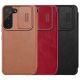 13. Nillkin Qin Leder Pro Case Hülle für Samsung Galaxy S22+ (S22 Plus) Kameraschutz Holster Cover Flip Case Braun