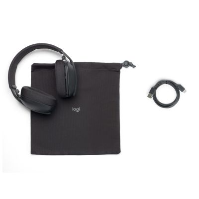 15. Logitech ZONE VIBE 100 Graphit-Kopfhörer