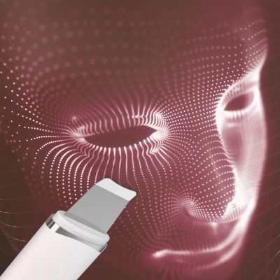 3. MAXGROOM M-169 Ultraschall-Kavitationspeelinggerät mit LED-Lichttherapie – weiß