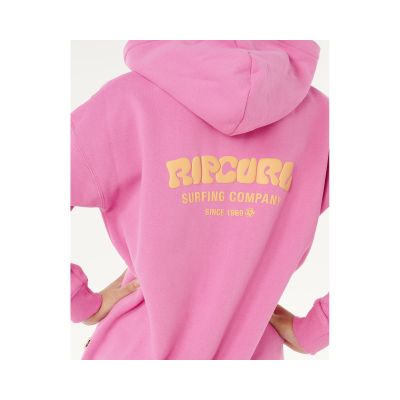 5. RIP CURL Surf Puff Hood-Girl pinkes Sweatshirt