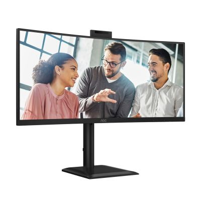 51. AOC Monitor 86,3 cm (34") CU34E4CW 21:09 2xHDMI+DP+USB-C+Webcam Curv.