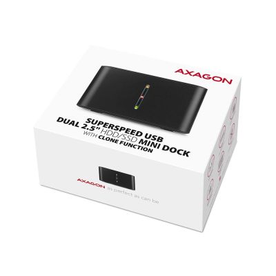 11. Axagon ADSA-D25 Festplatten-Dockingstation USB 3.2 Gen 1 (3.1 Gen 1) Typ micro-B Schwarz