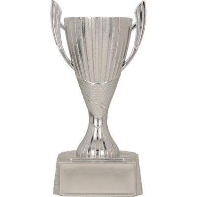 Silberner Plastikbecher SILA