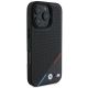 4. BMW M Perforierte Tricolor Line MagSafe Hülle für iPhone 16 Pro - Schwarz