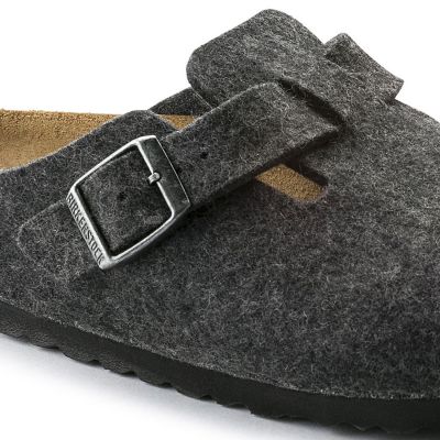 4. Birkenstock Boston FE Anthrazit 160373 Flip-Flops